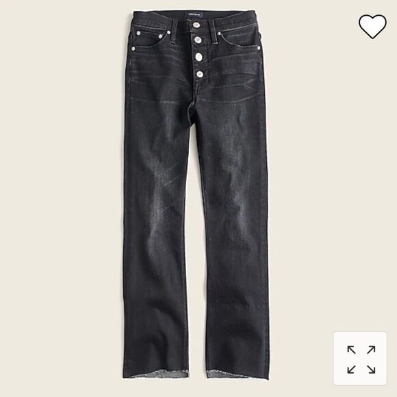 J. Crew 9” demi-boot crop Jean in charcoal. Size 33. - Picture 2 of 16